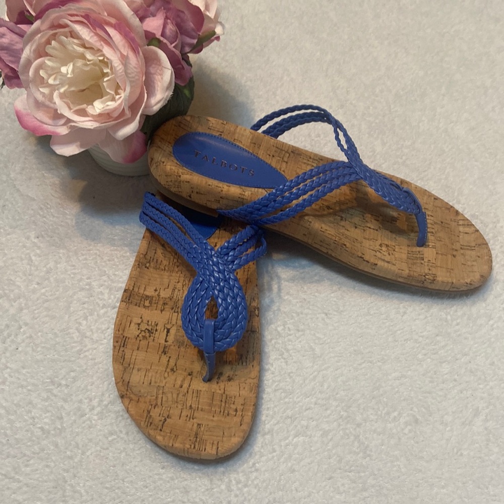 TALBOTS New Marci Braid Size 9 Flip Flop Sandals